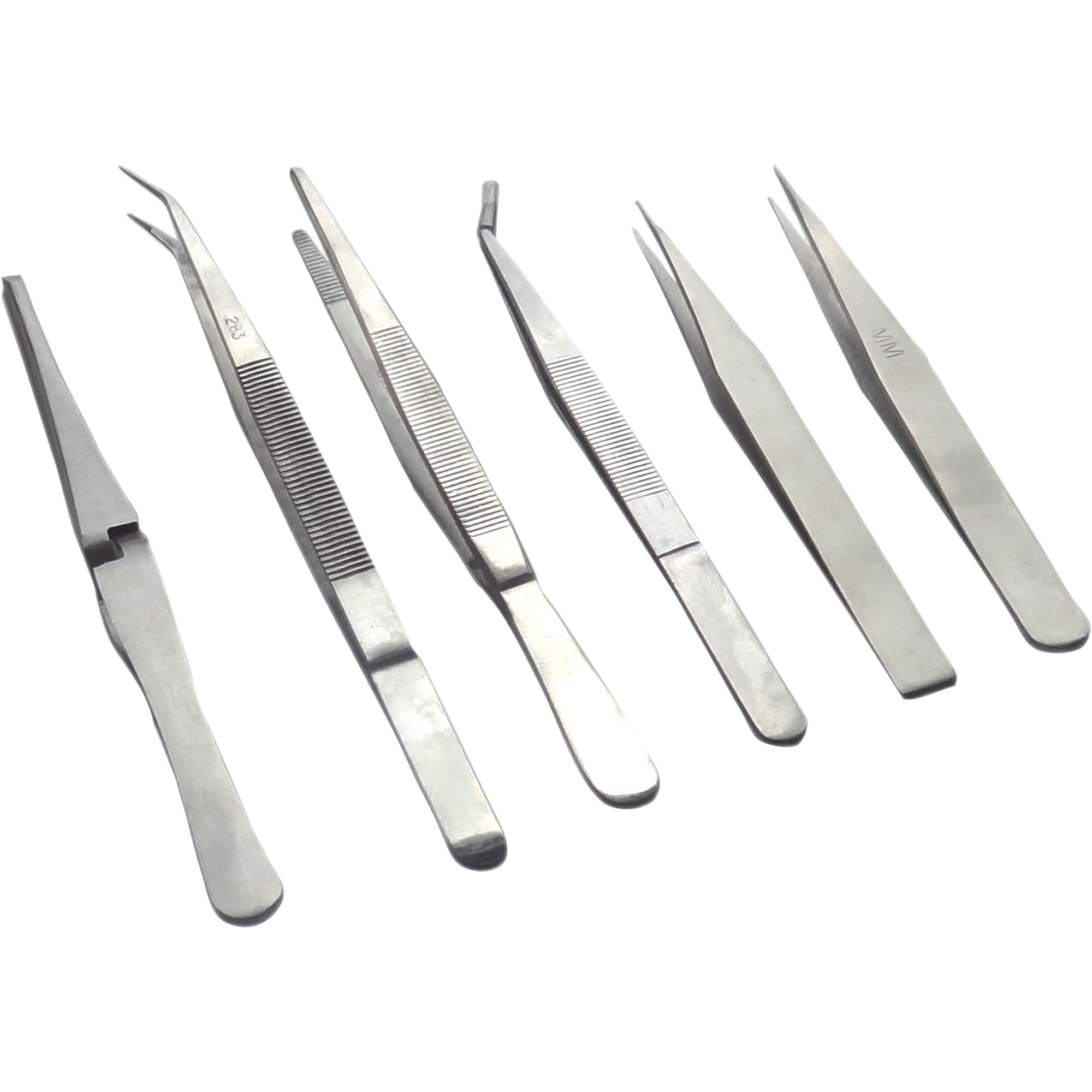 6-Pc. Stainless Steel Tweezer Set